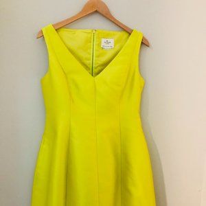 Kate Spade yellow silk spring dress - 10
